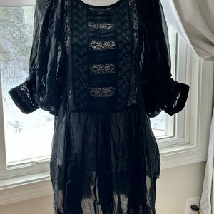 Free People FP One Finley Black Small NWOT